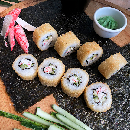 Темпура Калифорния с кунжутом 